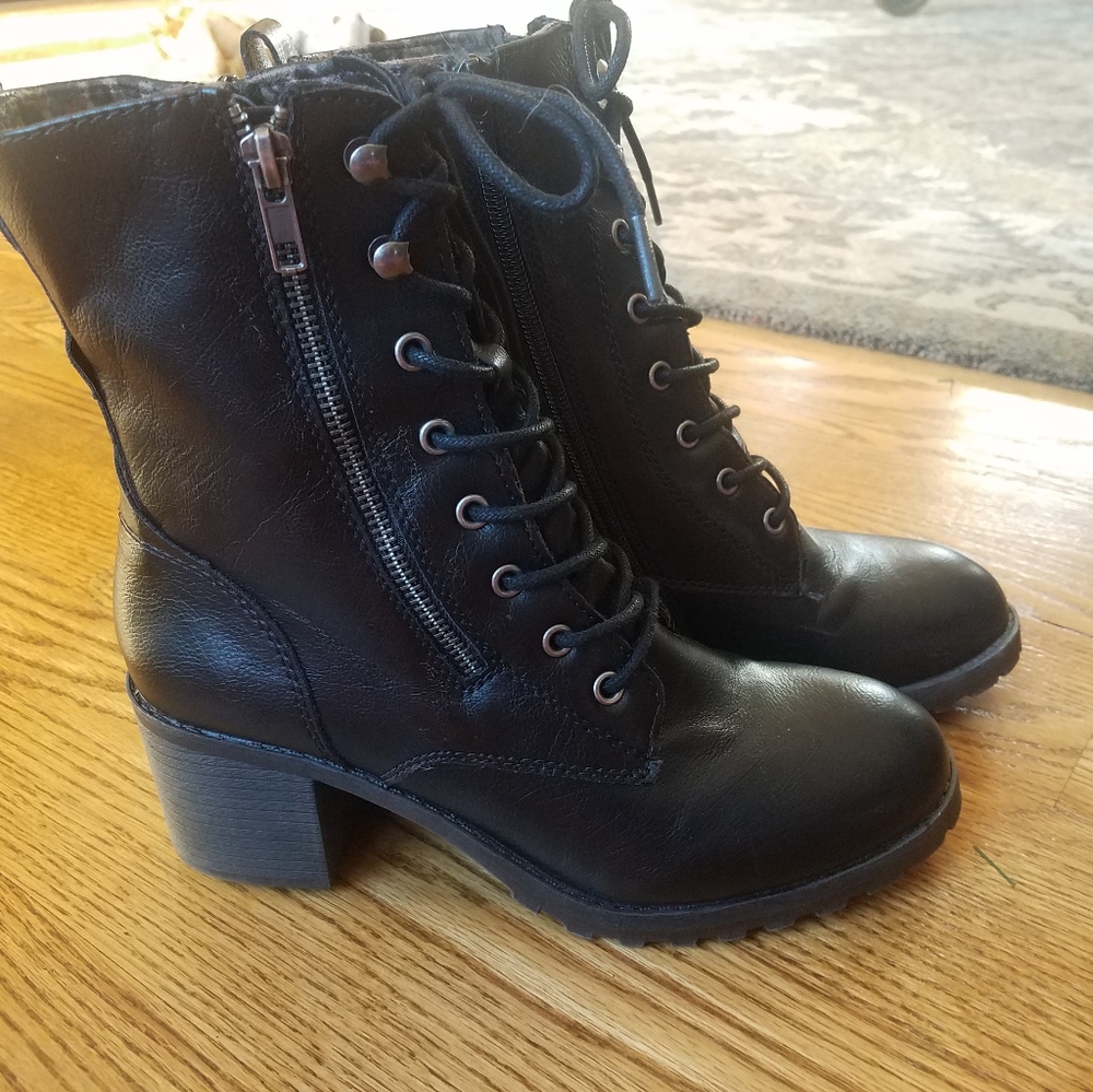 Sun and Stone combat boots